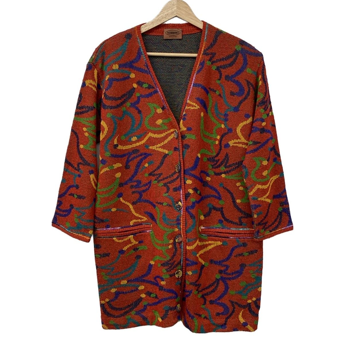 MISSONI ミッソーニ ニットツイード リバーシブルコート セーター