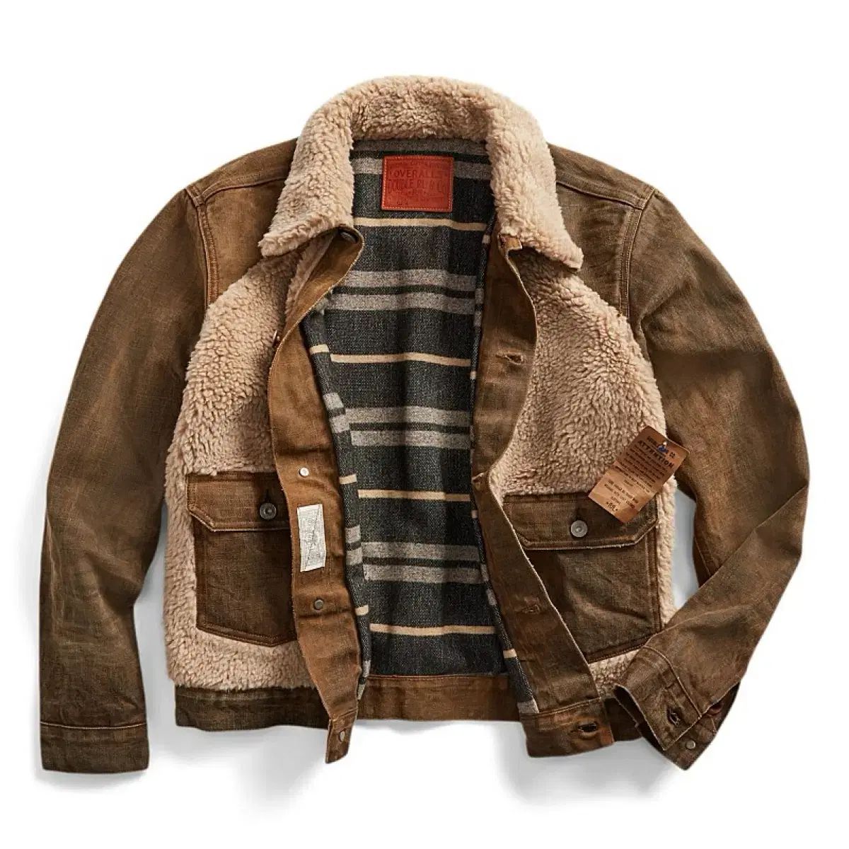 RRL ブラウン デニム グリズリー M RRL Double RL デニム グリズリー 