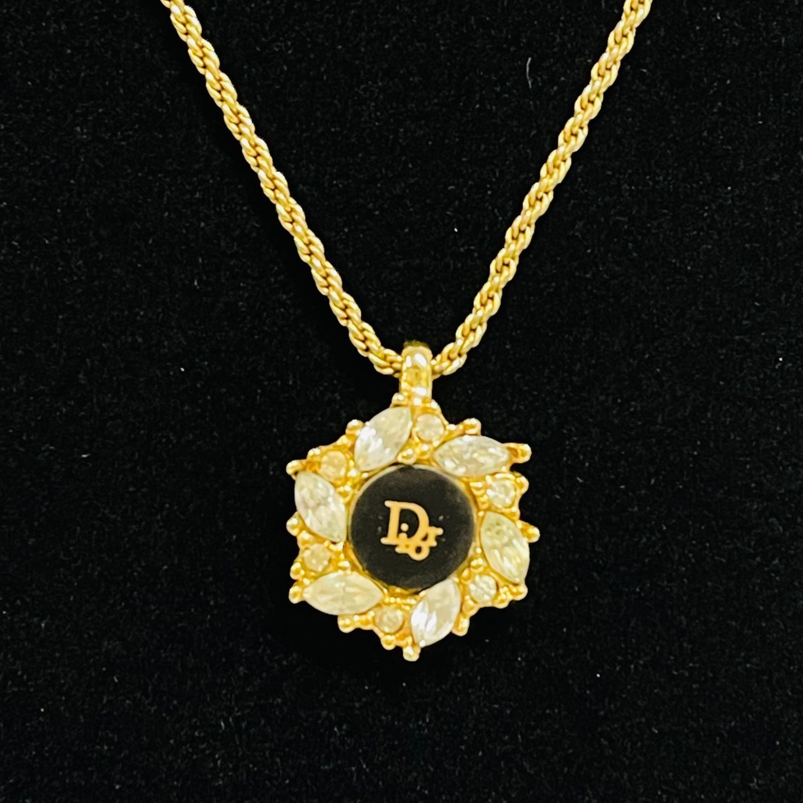 Bランク】 Christian Dior クリスチャンディオール ロゴネックレス