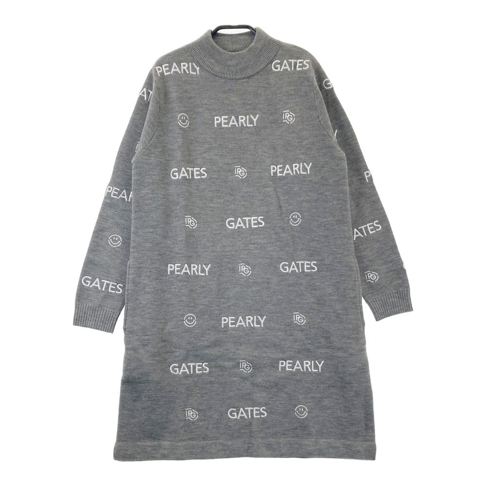 サイズ：1 PEARLY GATES パーリーゲイツ ウール混 長袖ニット 