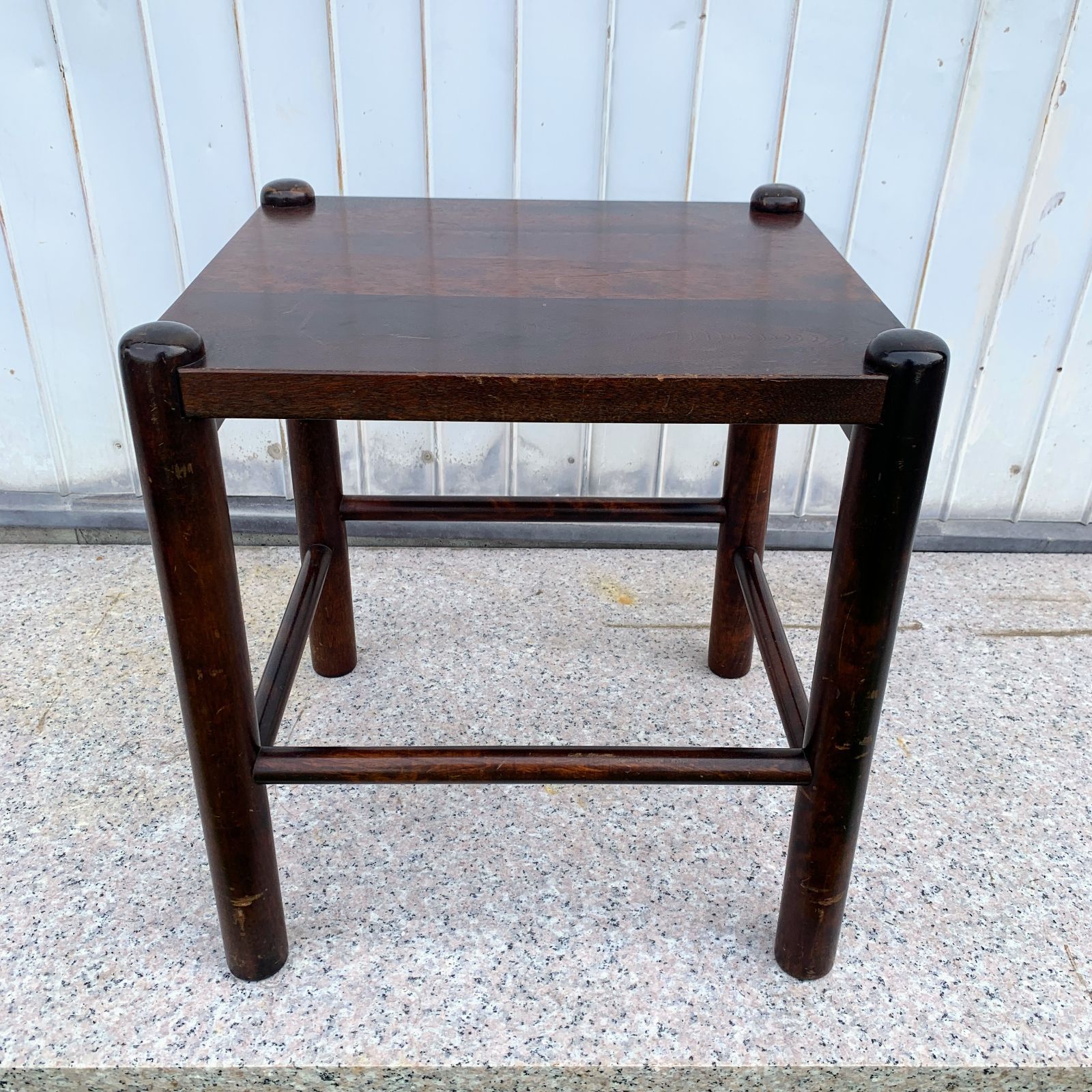 北海道民芸 スクエアスツール サイドテーブル 飾り台 飛騨産業 /HM