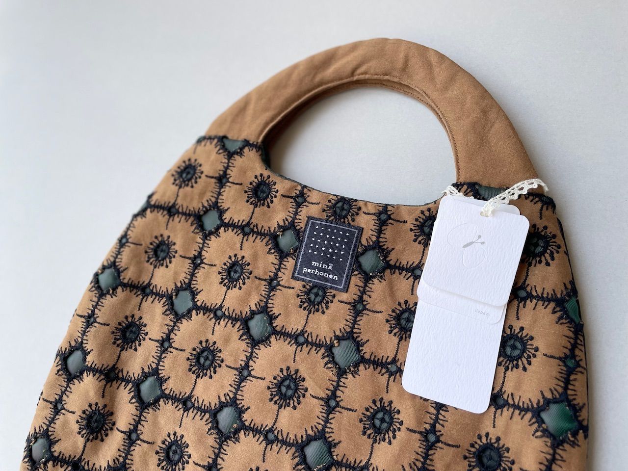 mina perhonen ミナペルホネン -anemone- egg bag / 人気完売品 / タグ