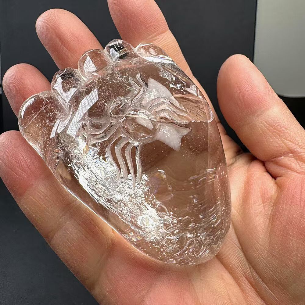 AAAAAAAA級天然レインボー虹入り水晶置物B0227|YS|22503|369A