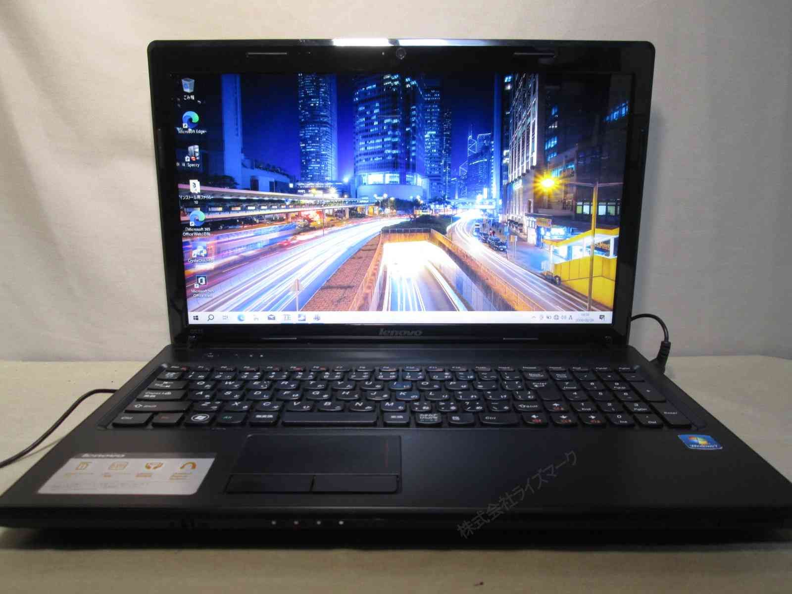 中古ノートパソコン Windows10+office LENOVO G575 AMD E-450/メモリ4GB/爆速SSD128GB/15.6インチ/無線内蔵/DVDマルチ/便利なソフト多数 Lenovo G575 Win10 AMD E-450 Office付 中古 - メルカリ