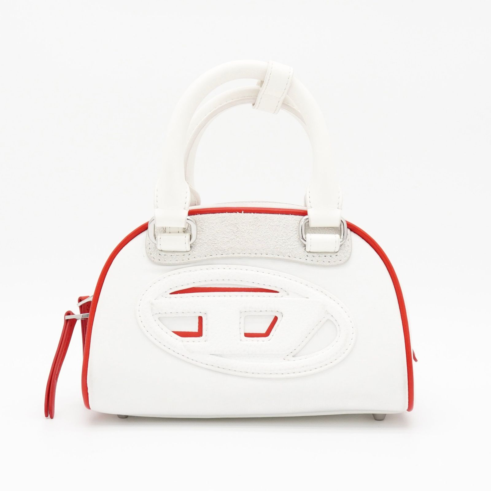 ディーゼル IDR ドーム レザー クロスボディ 2way ミニハンドバッグ