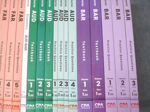 CPA会計学院 U.S.CPA 米国公認会計士 REG/FAR/AUD/BAR テキスト/問題集