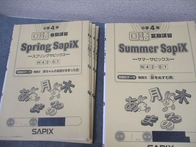 SAPIX サピックス 小4 国語 デイリー/スプリング/サマー/ウインター