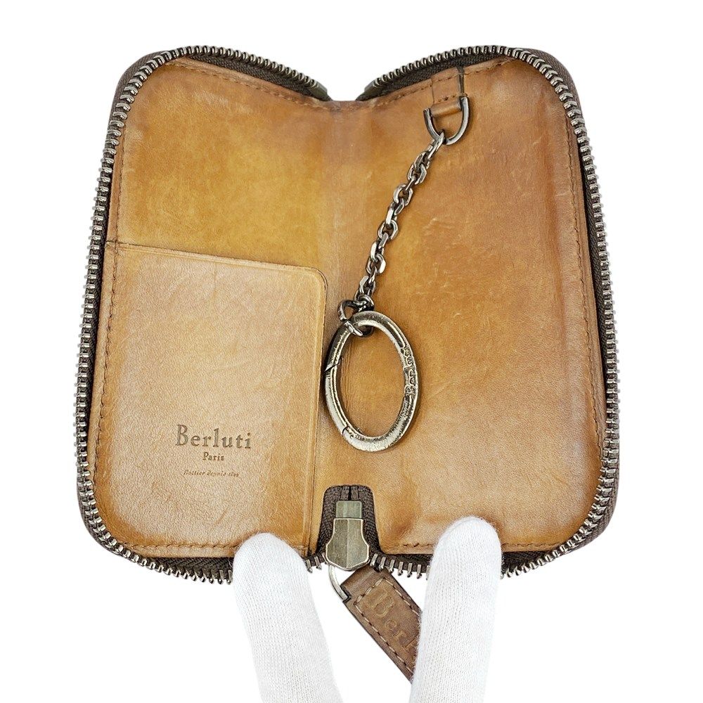 ベルルッティ □中古□ カリグラフィ キーケース 鍵入れ レザー