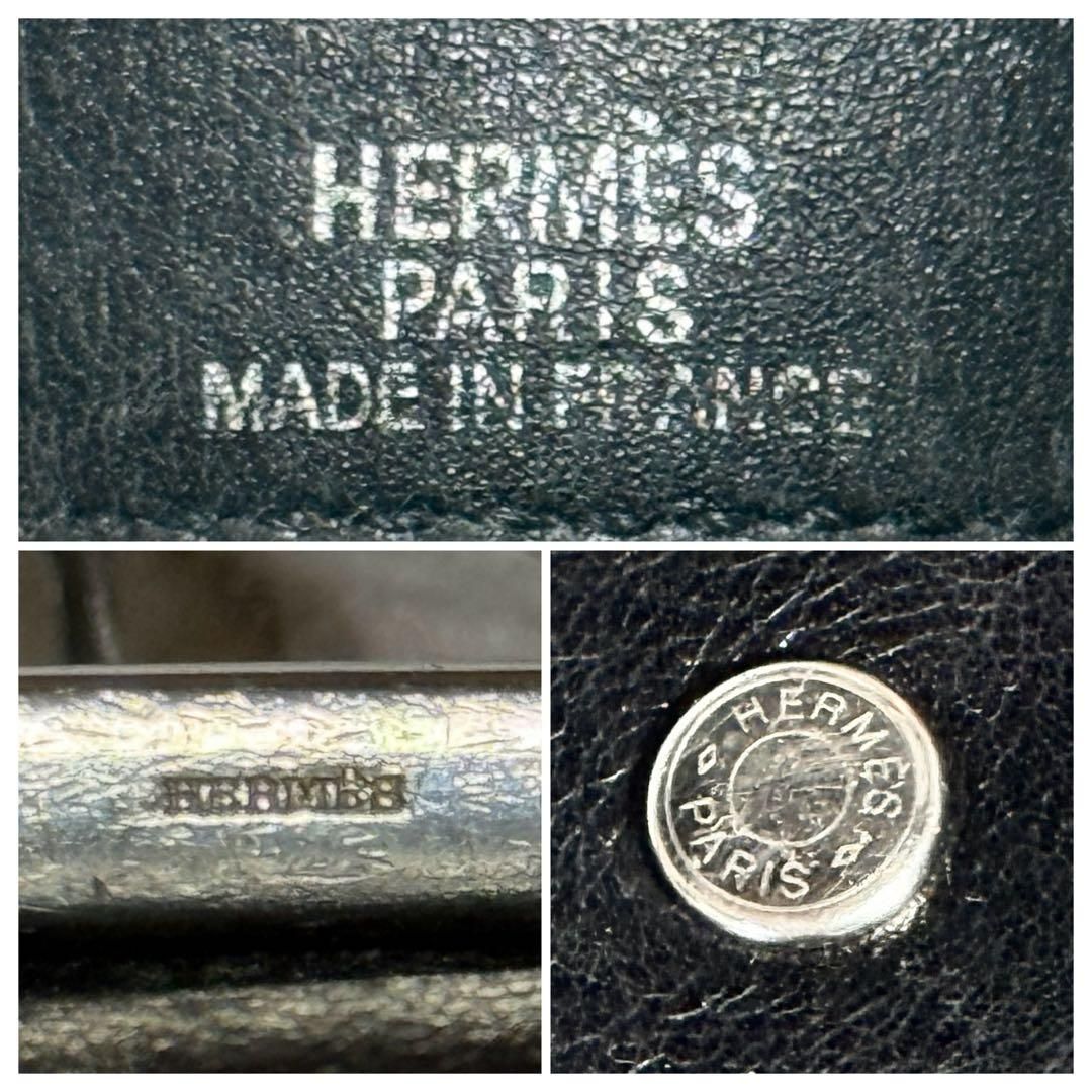 美品 HERMES エルメス セリエ エテュイ クレ 6連キーケース ブラック