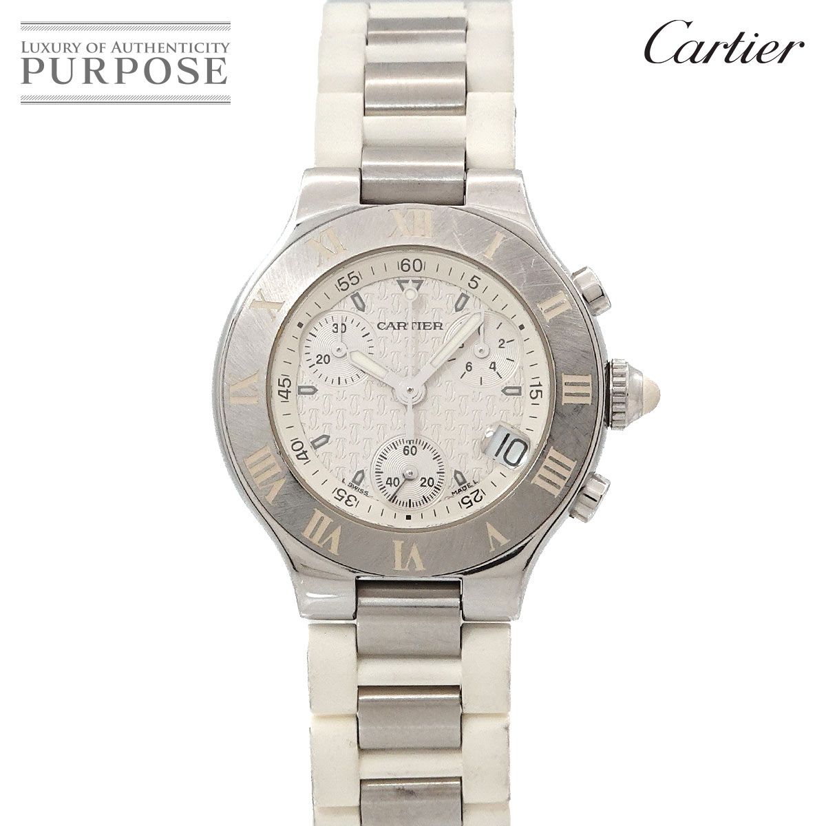 カルティエ Cartier マスト21 ヴァンティアン クロノスカフ W10197U2