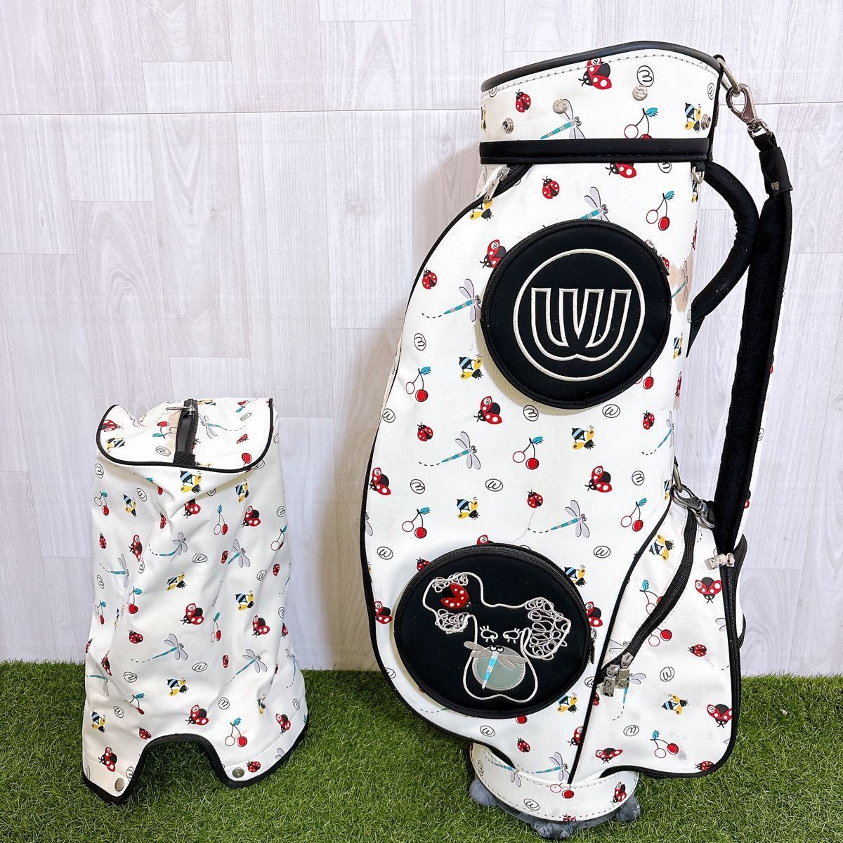 ミエコウエサコ M.U.SPORTS キャディバッグ ゴルフバッグ - メルカリ