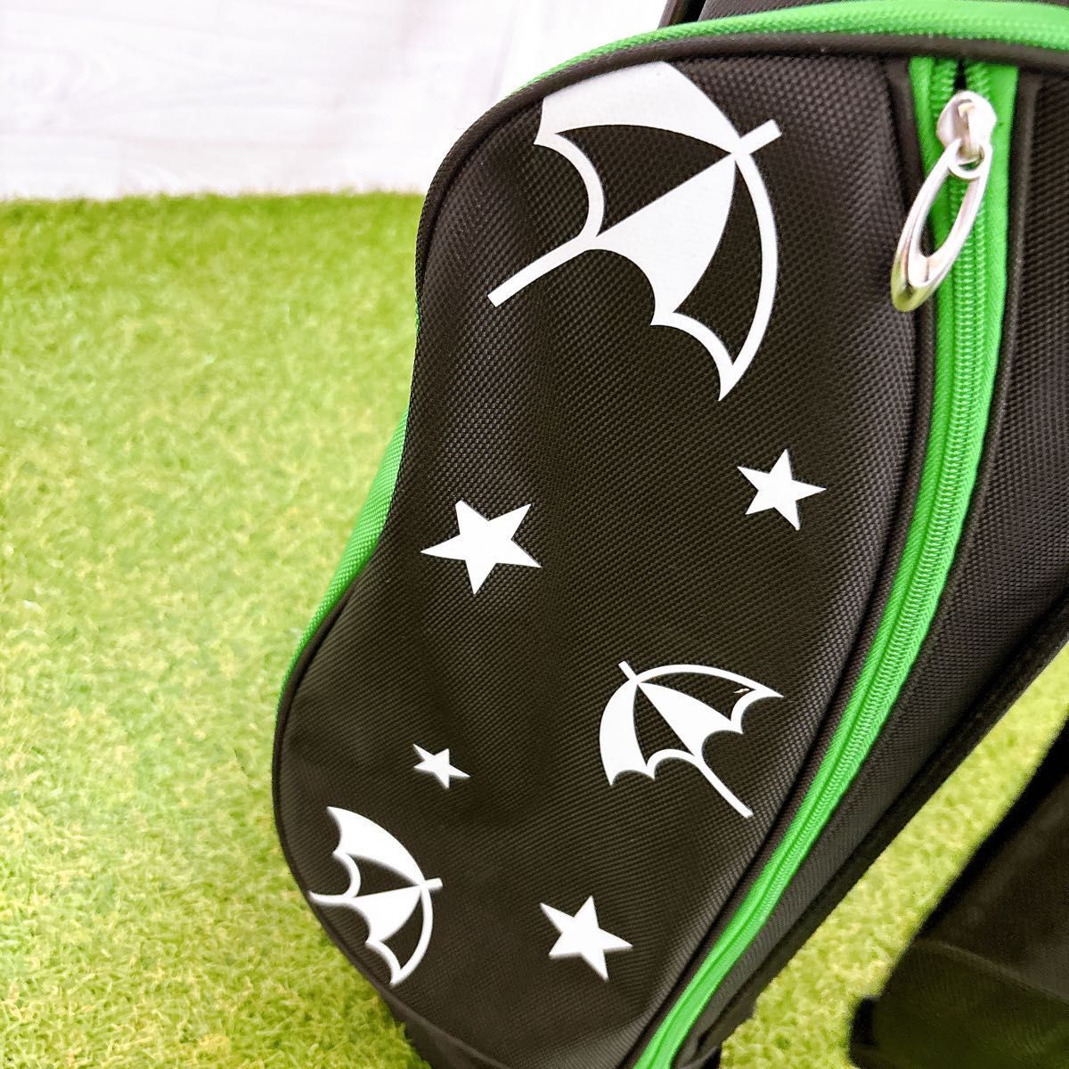 良品 アーノルドパーマー キャディバッグ ゴルフバッグ 軽量 スタンド