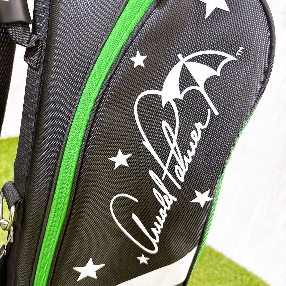 良品 アーノルドパーマー キャディバッグ ゴルフバッグ 軽量 スタンド