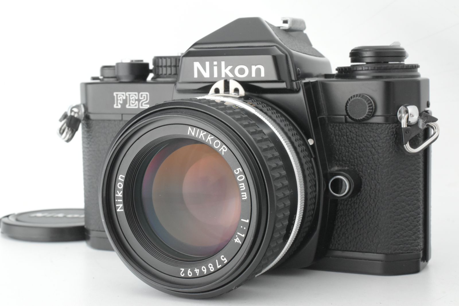 美品】Nikon FE2 Black Ai-s 50mm f1.4 Lens Film Camera ニコン 