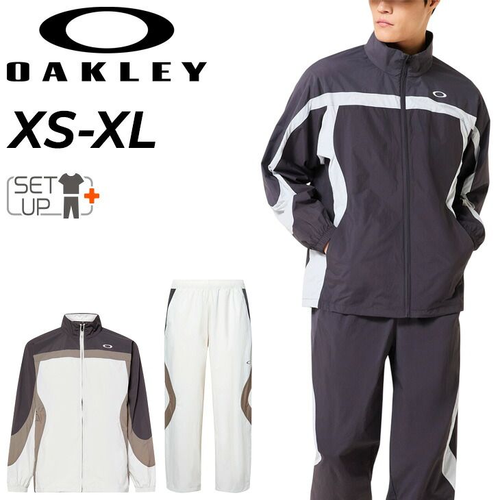 オークリー ウィンドブレーカー メンズ 上下 OAKLEY フルジップ