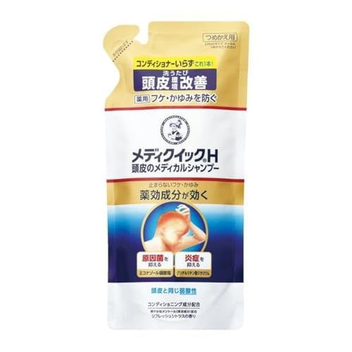 【6個】ロート製薬　メンソレータム メディクイックH 頭皮のメディカルシャンプー