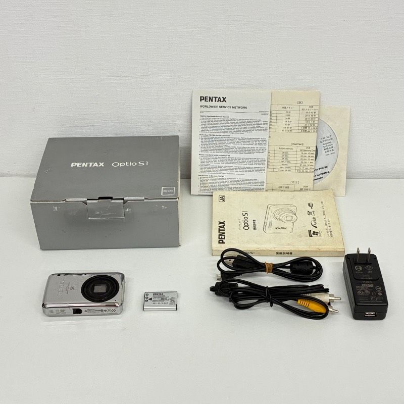 動作品】 PENTAX Optio S1 SR ペンタックス オプティオ シルバー