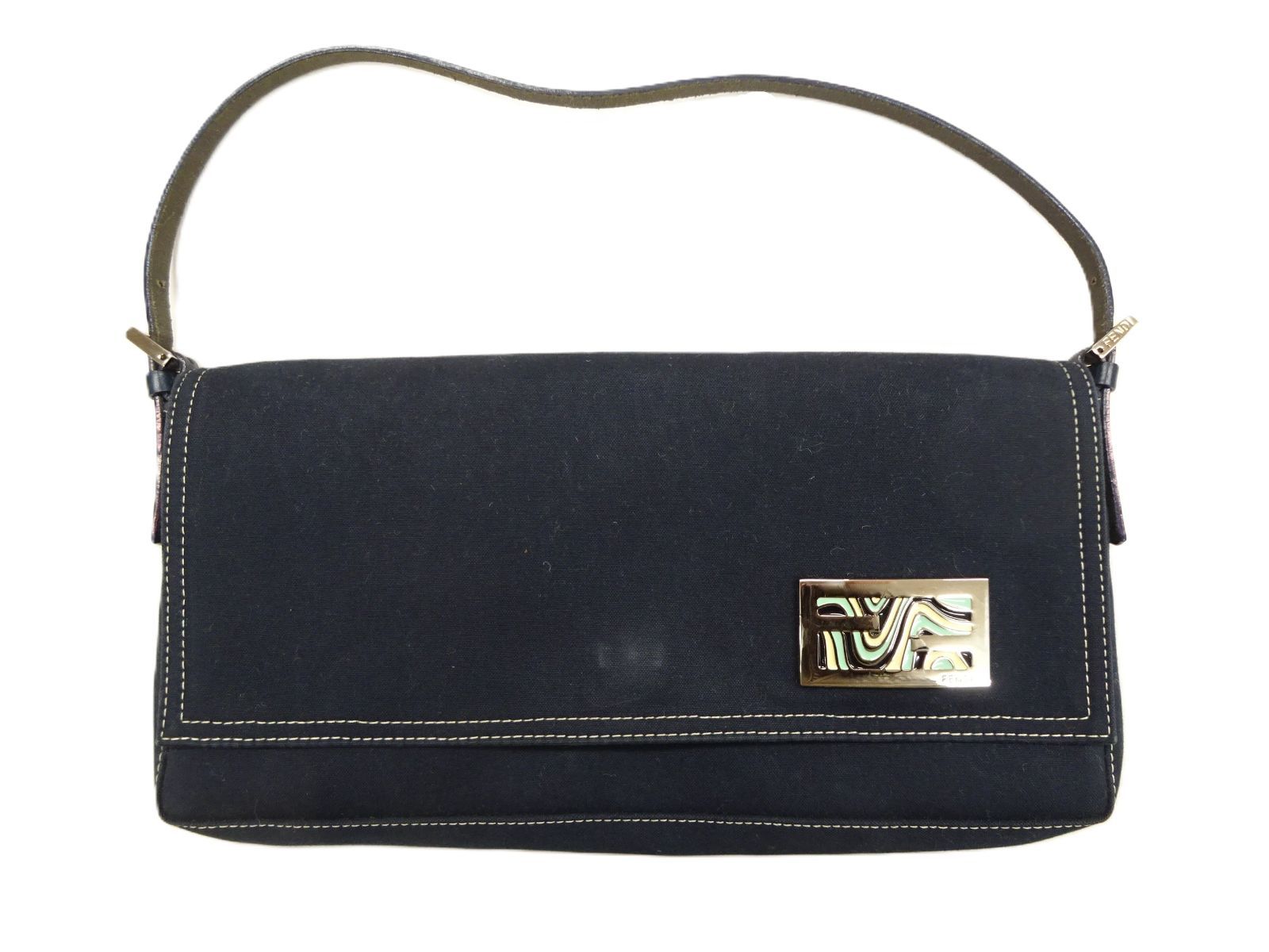 保存袋 FENDI フェンディ マンマ バケット マーブル ネイビー