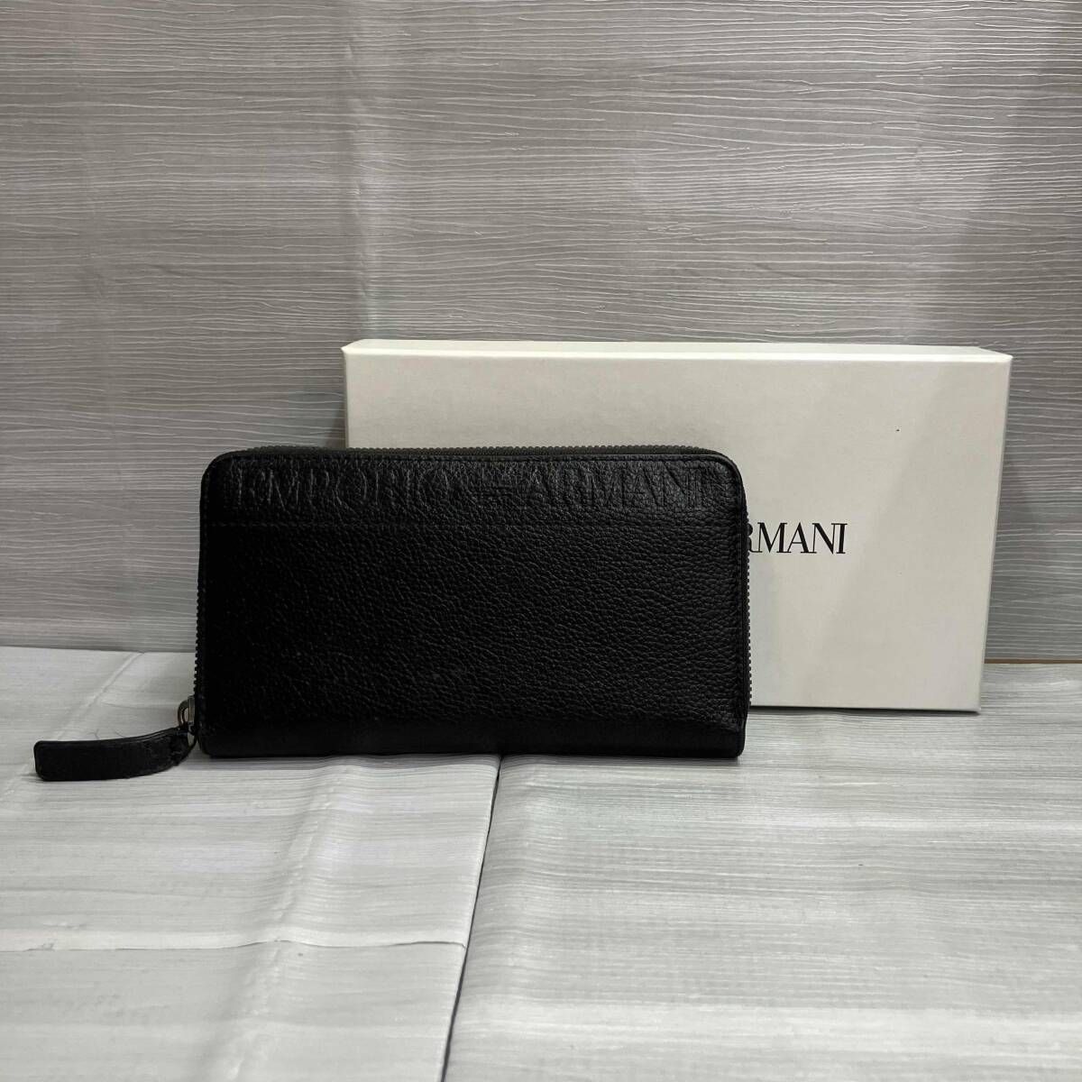 EMPORIO ARMANI エンポリオアルマーニ ラウンドファスナー 長財布