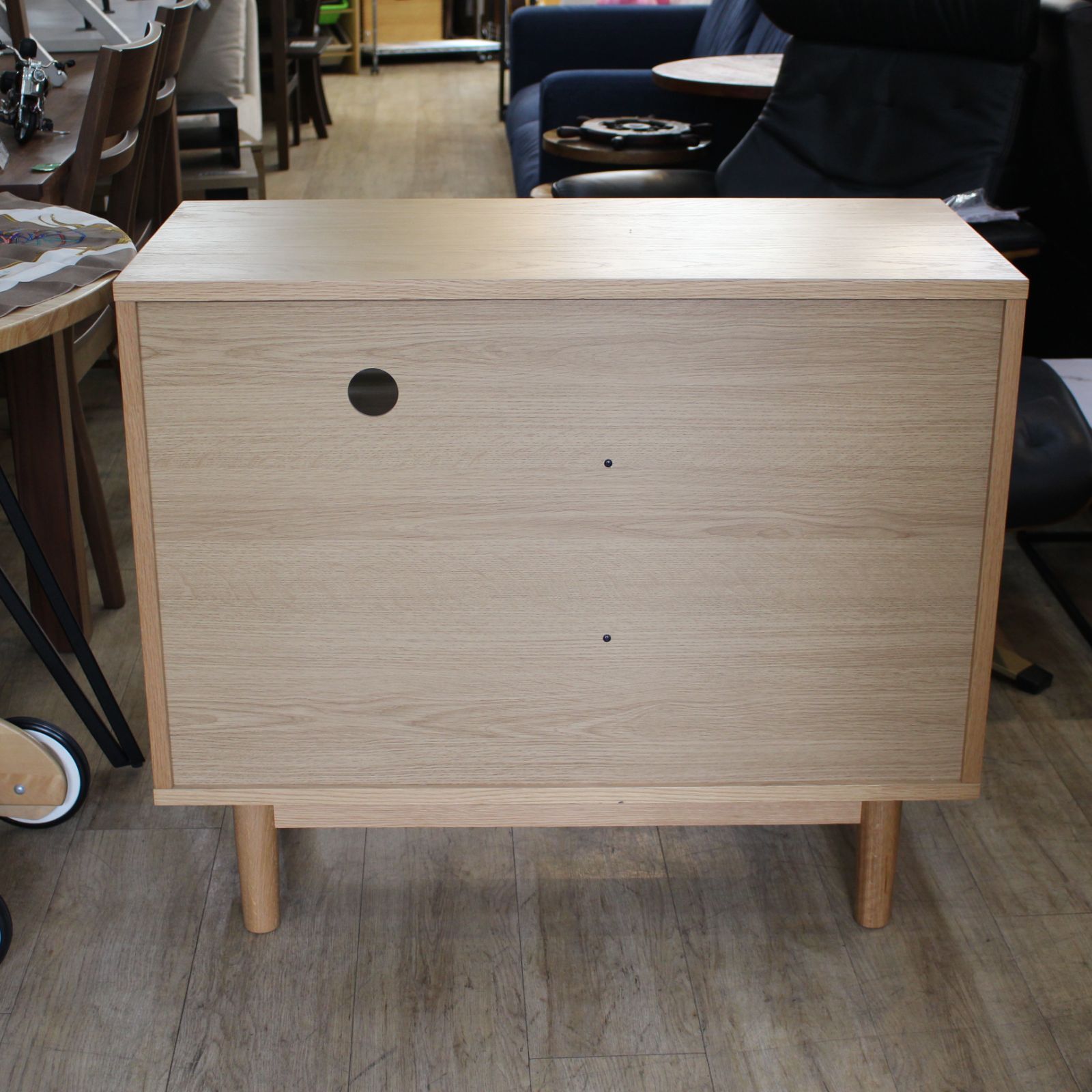 726)【美品】unico ウニコ SOLK ソルク オーク材 キャビネット サイド