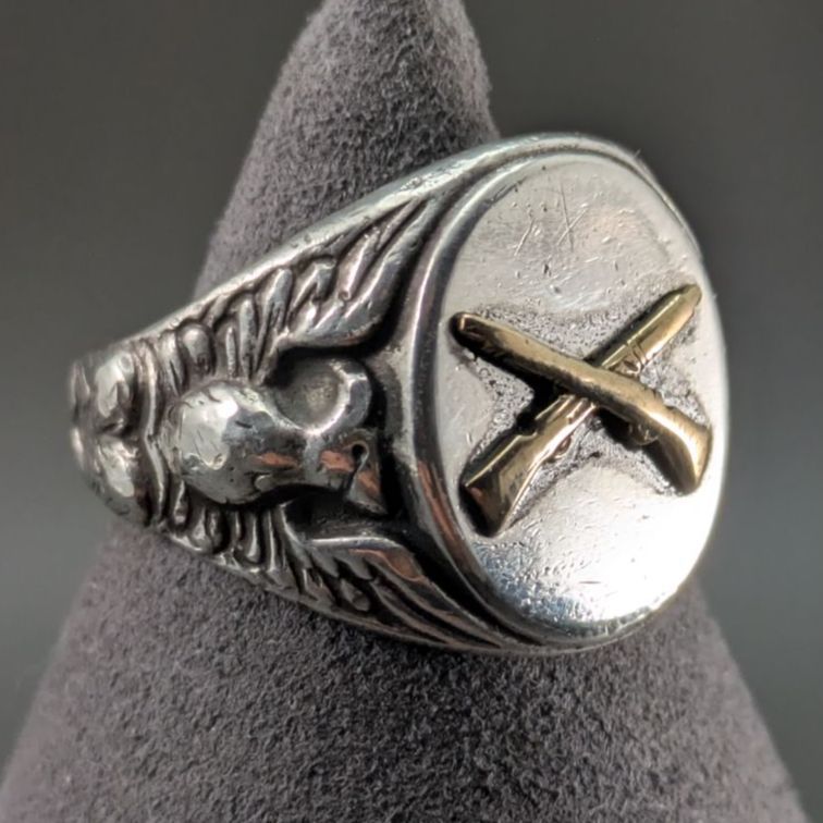 米陸軍 U.S.Army スターリングシルバー 18.5号 ミリタリーリング