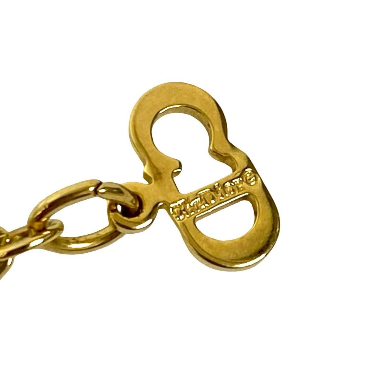 極 美品 Christian Dior クリスチャンディオール ロゴ GP ネックレス
