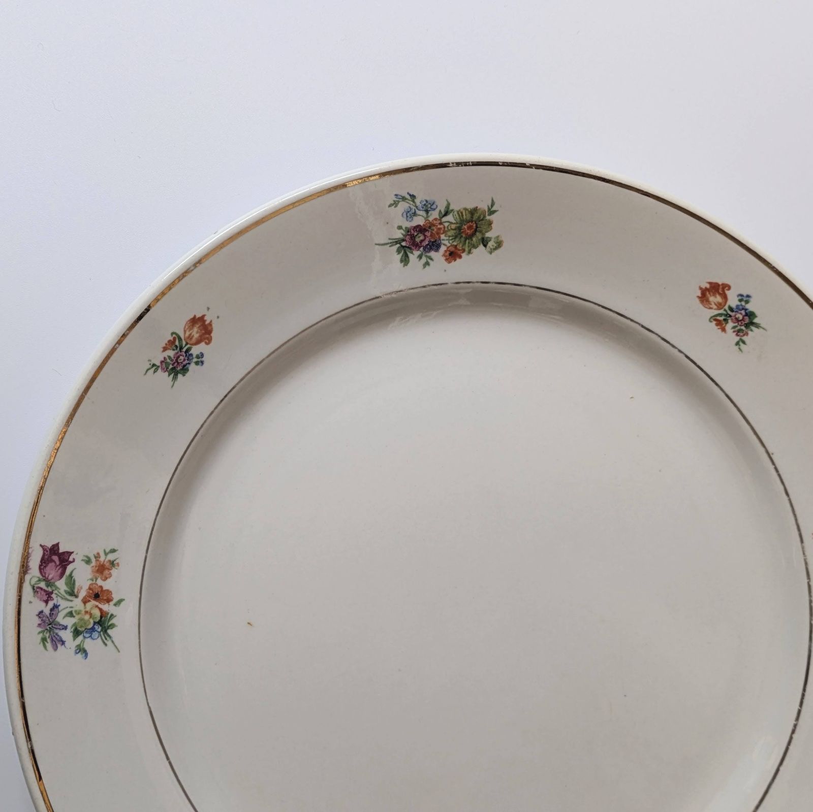 フランスアンティーク プレート リュネビル フローラルA - メルカリ