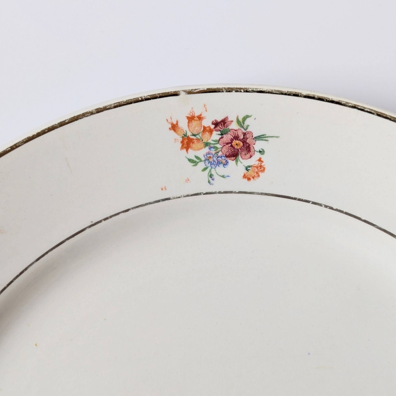 フランスアンティーク プレート リュネビル フローラルA - メルカリ