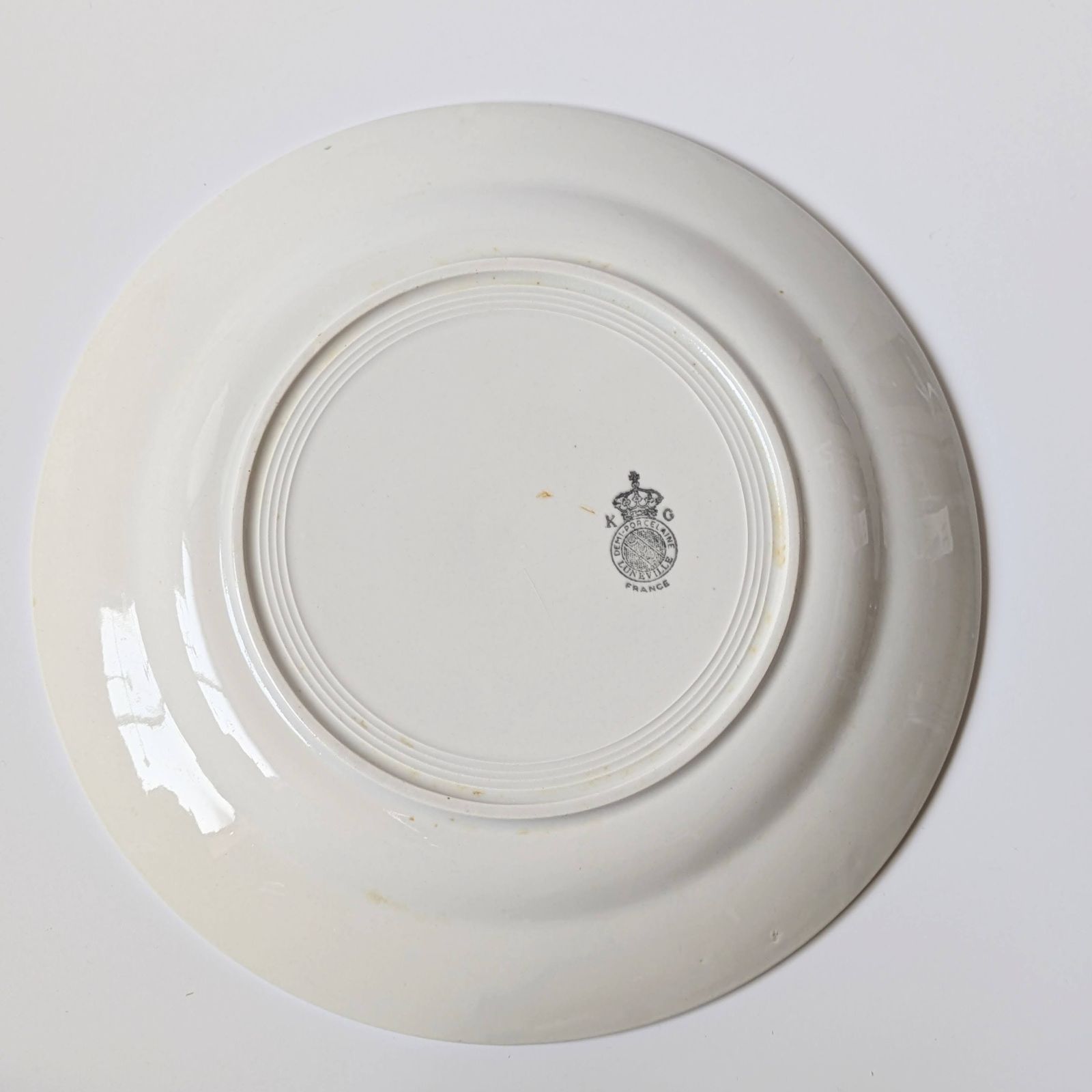 フランスアンティーク プレート リュネビル フローラルA - メルカリ