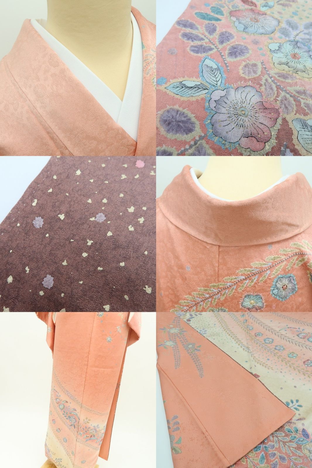 百華❀Y4655◇美品 辻が花 絞り 手縫い仕立て 正絹 訪問着 着物 百華❀Y4655◇美品 辻が花 絞り 手縫い仕立て 正絹 訪問着 着物