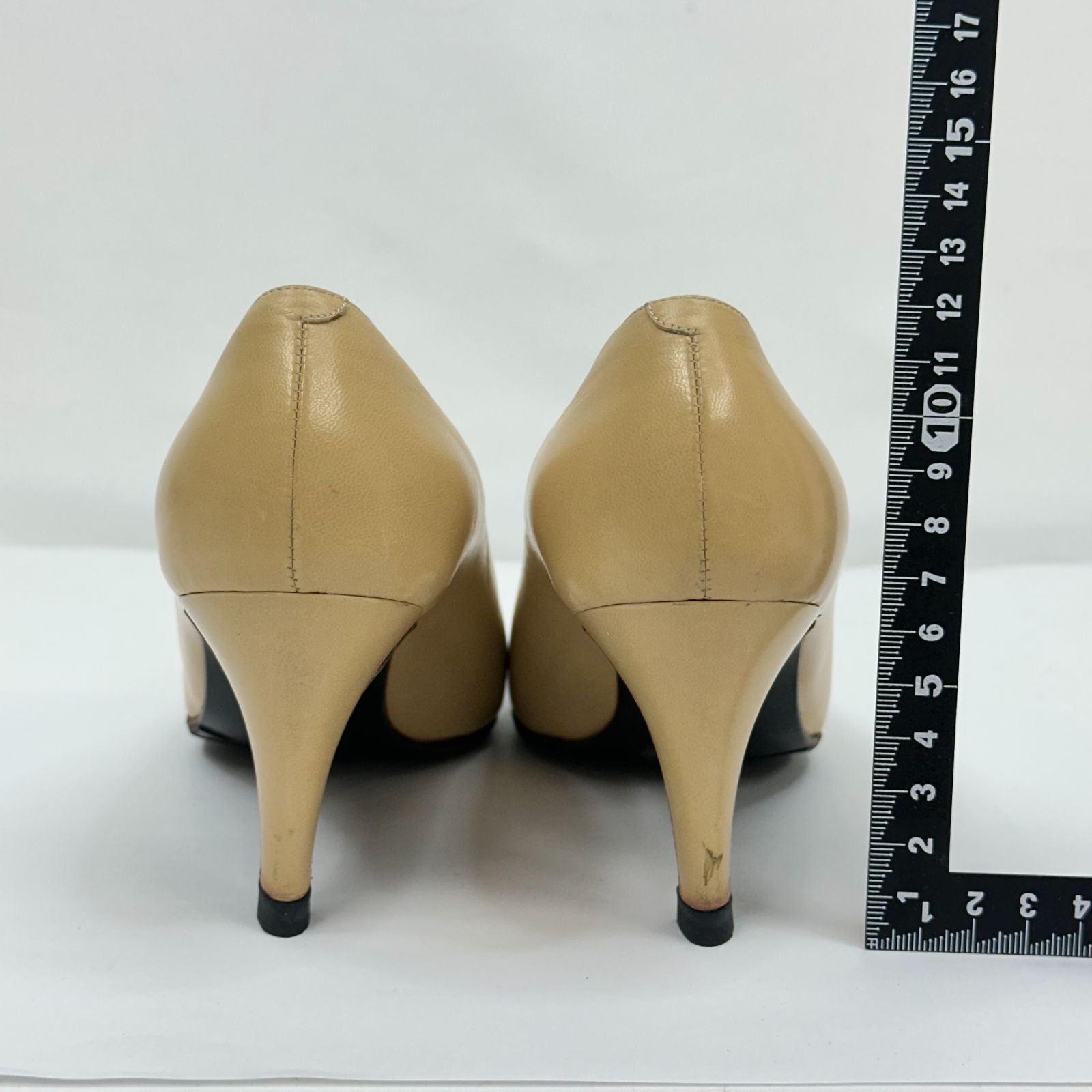 CHANEL シャネル パンプス ベージュ ブラック レザー サイズ22.5（35.5