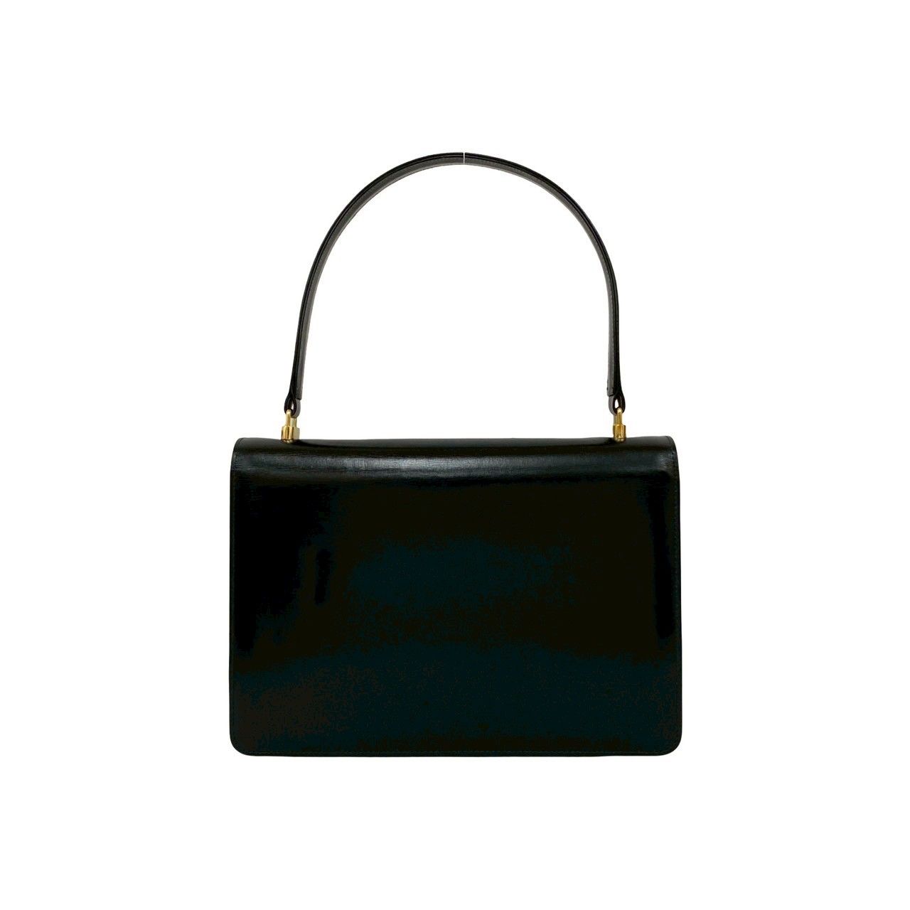 極 美品 GUCCI グッチ オールドグッチ ヴィンテージ ロゴ 金具 カーフ