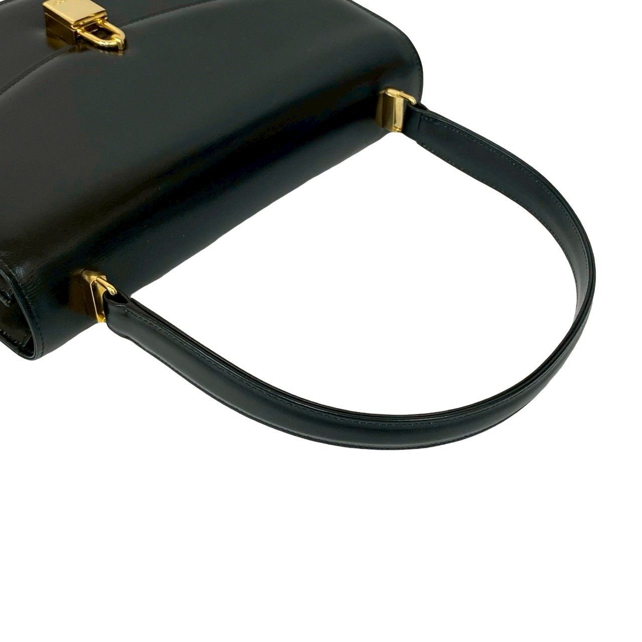 極 美品 GUCCI グッチ オールドグッチ ヴィンテージ ロゴ 金具 カーフ