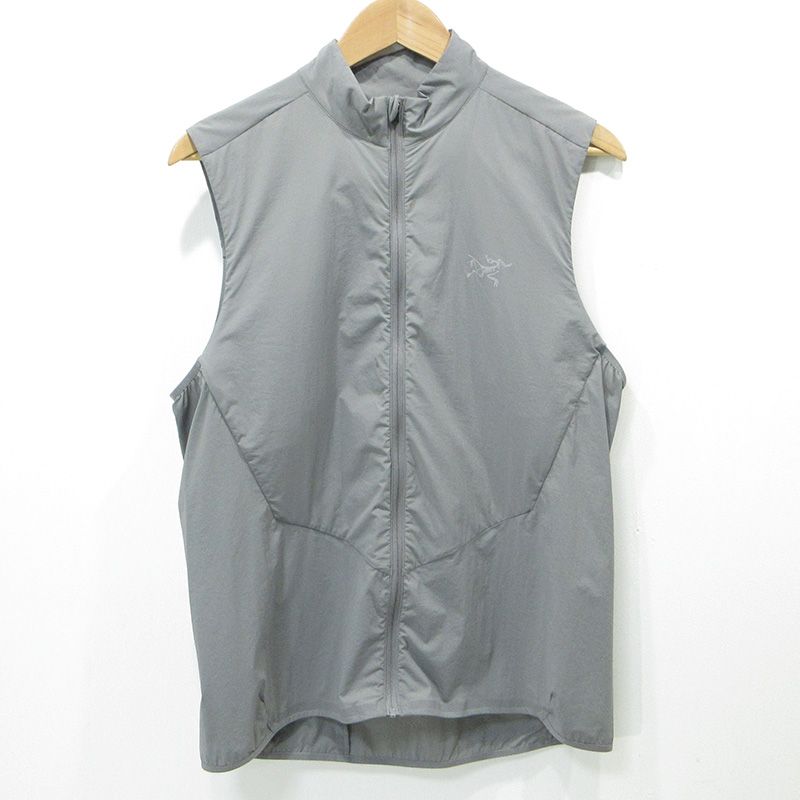 【三重本店】 中古 ARC'TERYX | アークテリクス NORVAN INSULATED VEST ノーバンインサレーテッドベスト ロゴプリントベスト 山岳ランニング X000007424 グレー サイズ：M 【92】