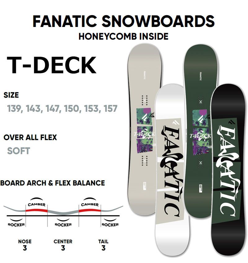 24-25 FANATIC / ファナティック T-DECK ティーデッキ メンズ