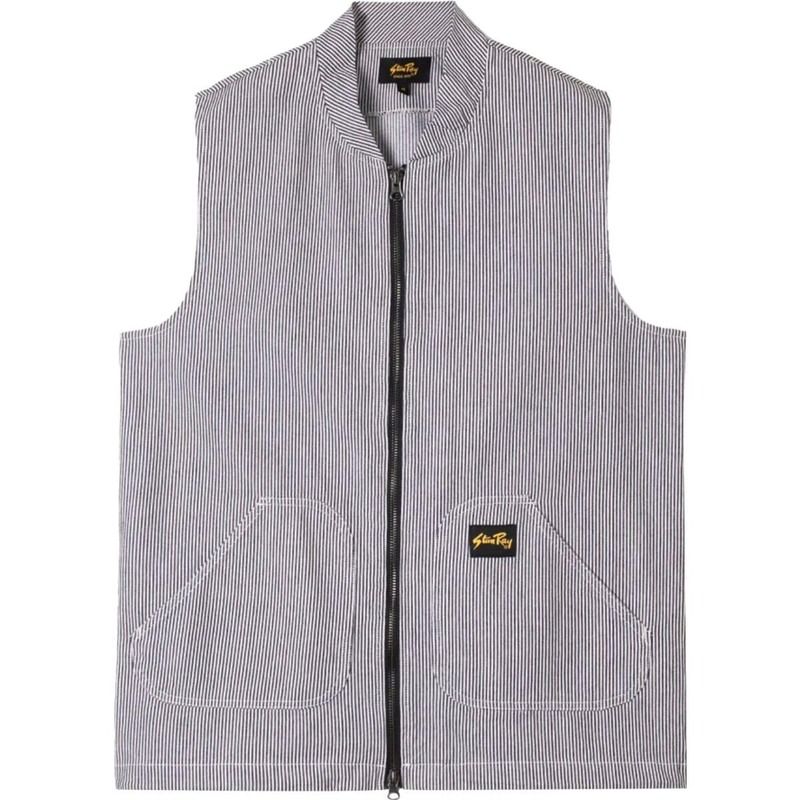 スタンレイ メンズ トップス ベスト Stan Ray Work Vest Mens Aged Hickory Stripe ストライプ