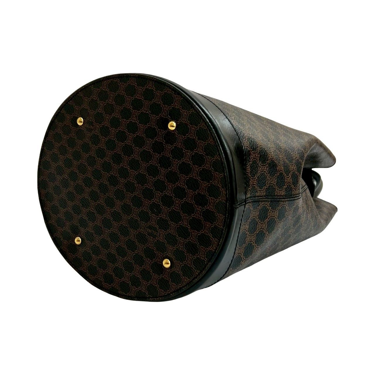 極 美品 CELINE セリーヌ ヴィンテージ マカダム 柄 トリオンフ ロゴ