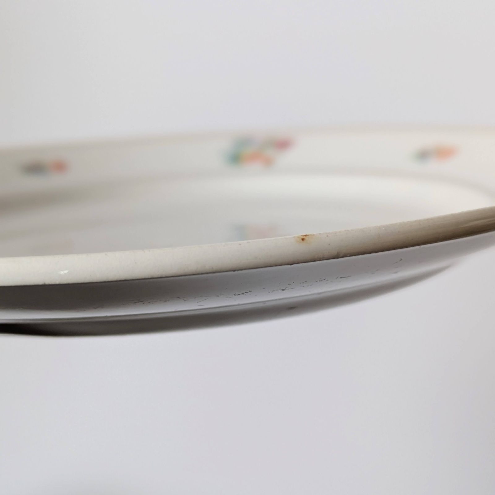 フランスアンティーク プレート リュネビル フローラルB - メルカリ