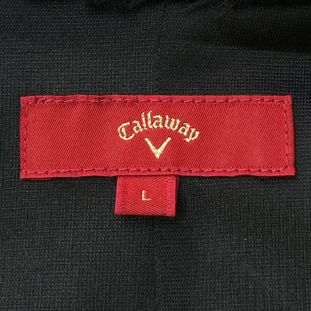 サイズ：L CALLAWAY キャロウェイ レッドレーベル 襟付 ボア ジップ