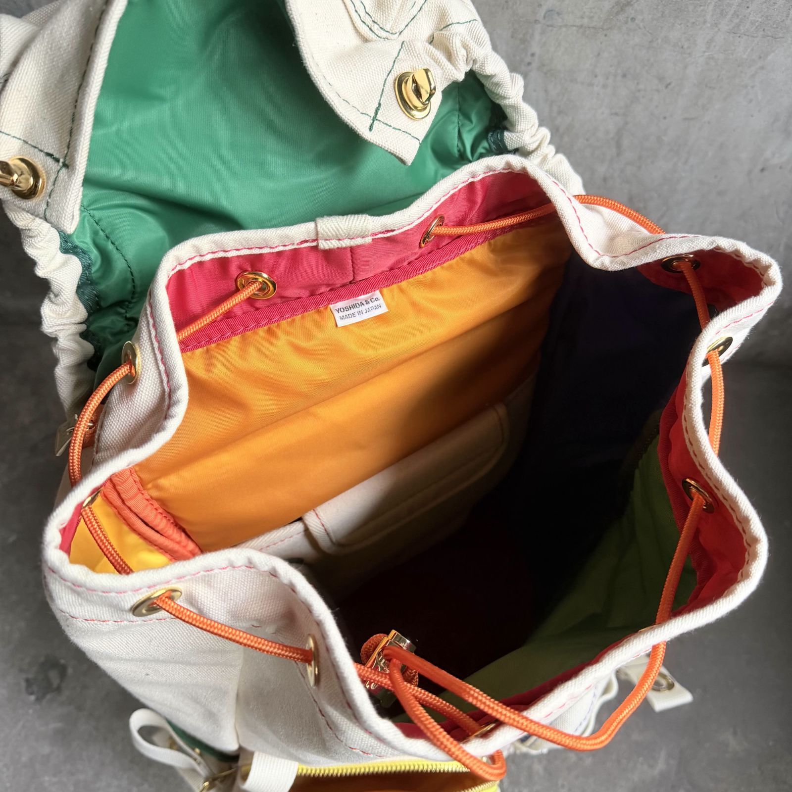 PORTER x DIE DREI BERGE CANVAS BACKPACK (L) 生成り 吉田カバン 
