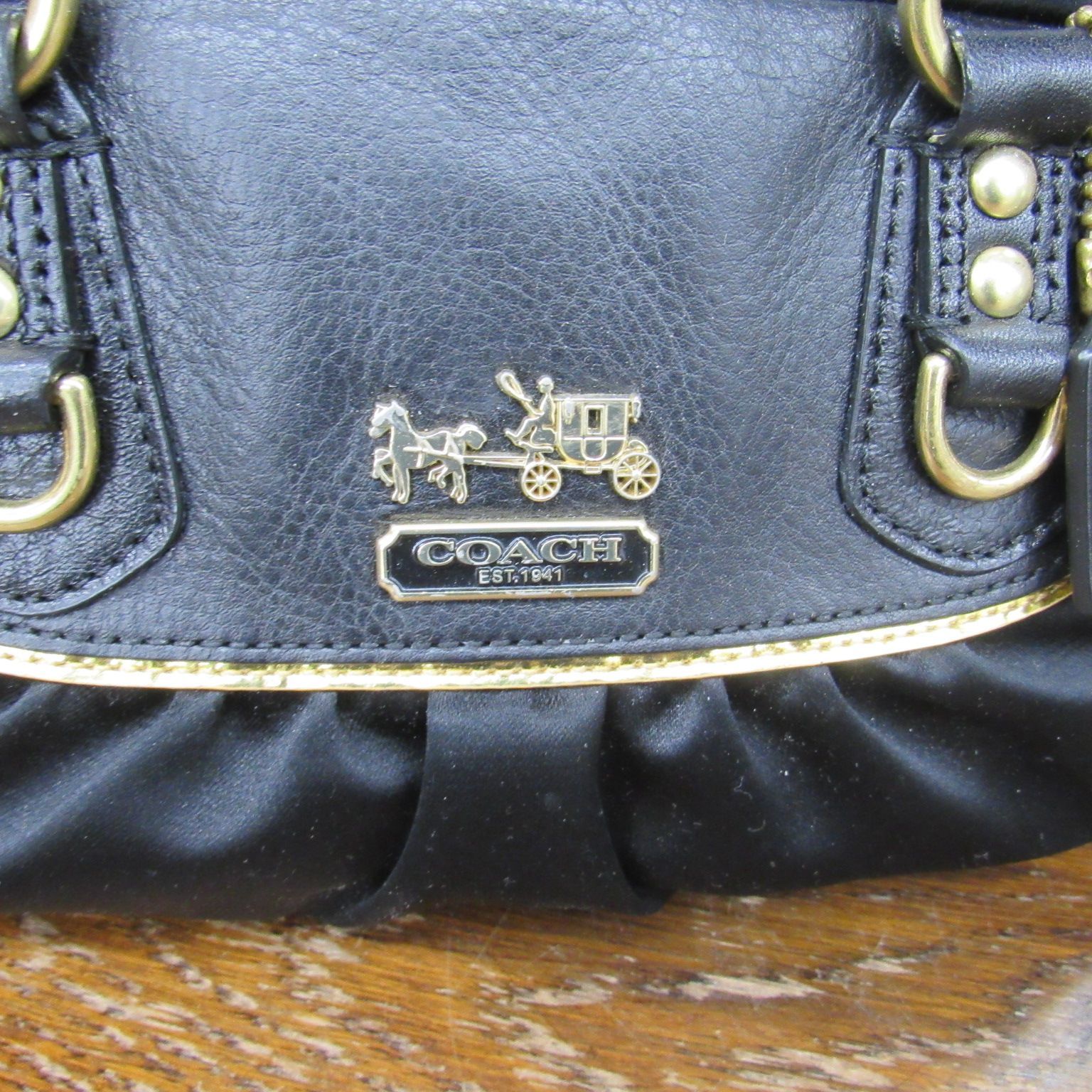 COACH coach コーチ マディソン サブリナ 2way レザー バッグ ブラック