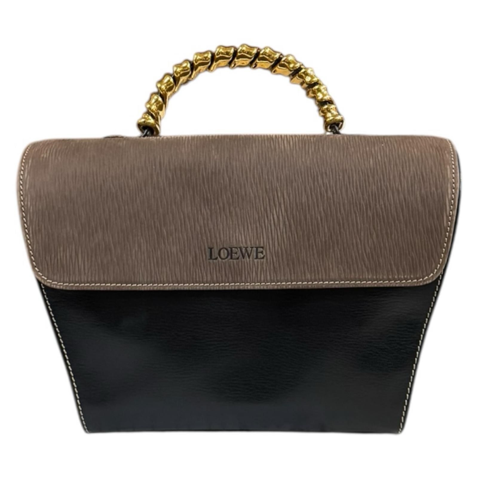 ロエベ ベラスケス ハンドバッグ レザー ブラック レディース LOEWE