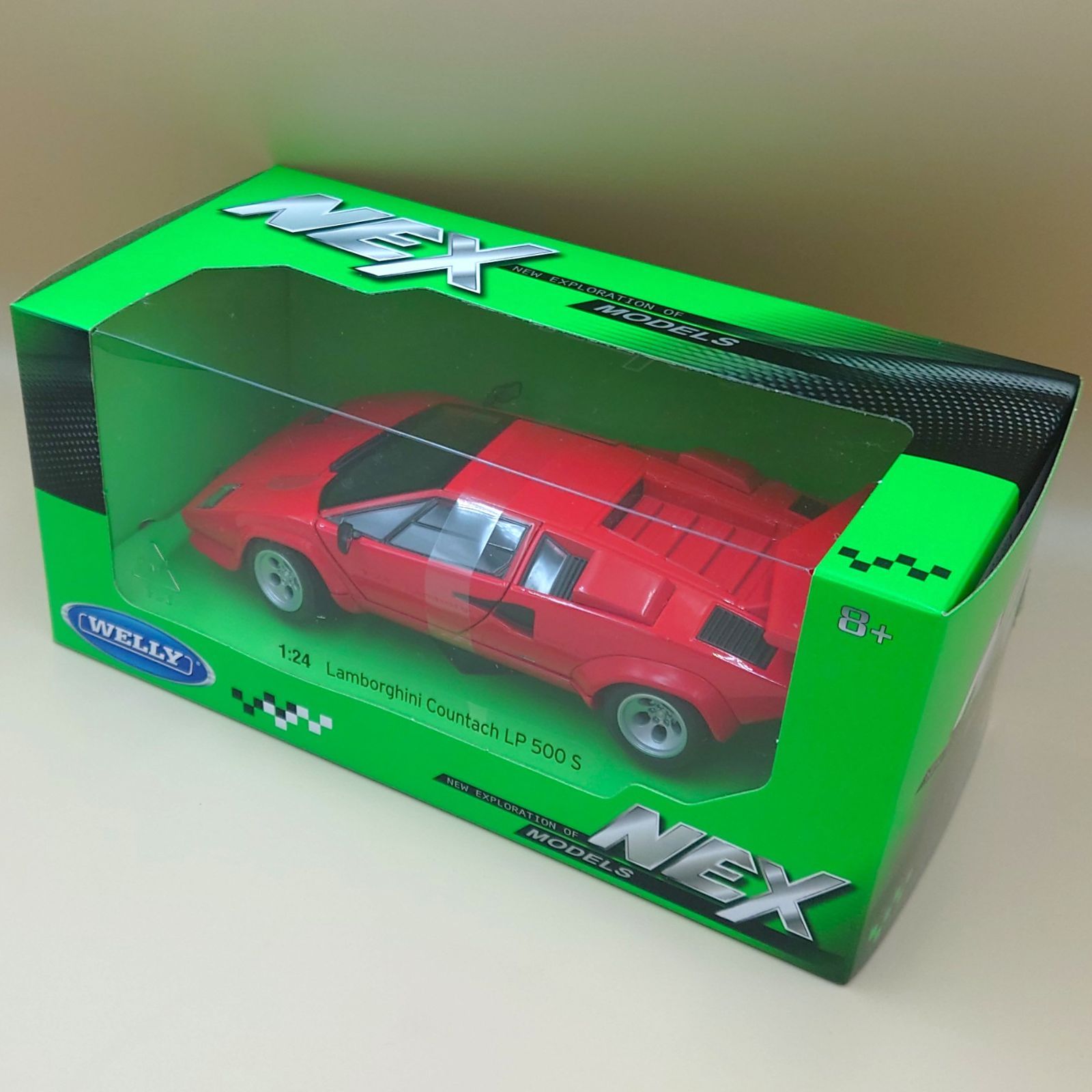 1/24 ランボルギーニ カウンタックLP500S レッド WELLY製ダイキャスト