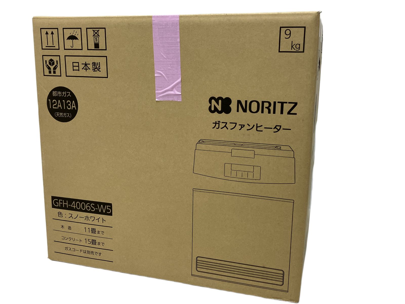 NORITZ ノーリツ GFH-4006S-W5 ガスファンヒーター 都市ガス 家電 未