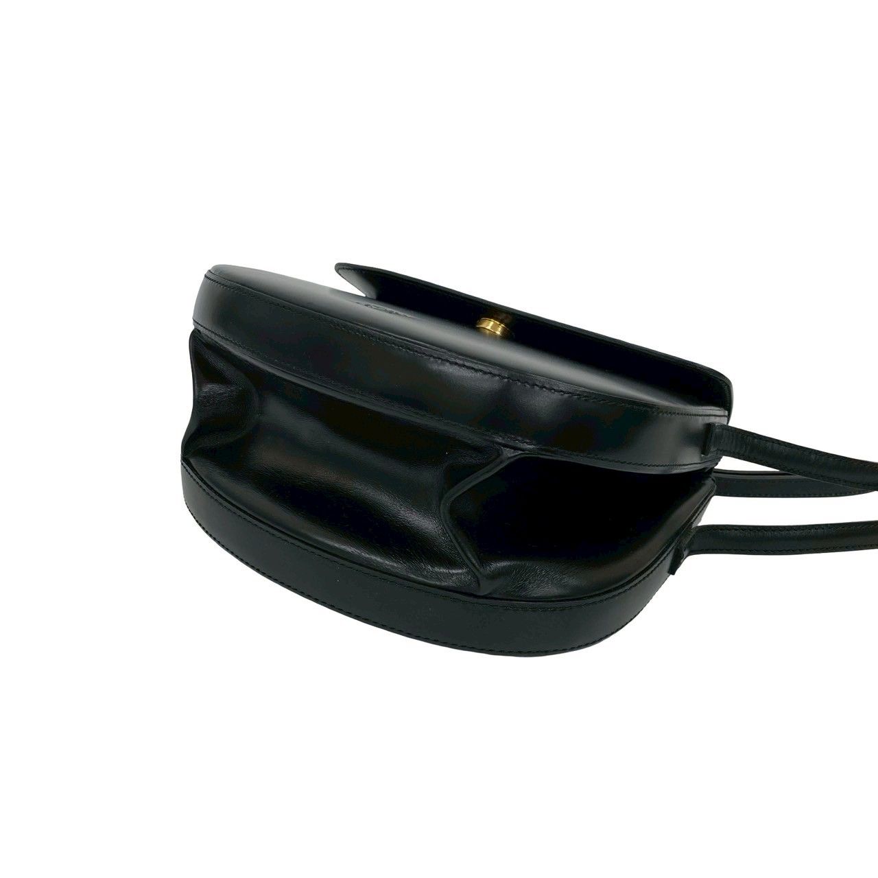 極 美品 LOEWE ロエベ アナグラム ロゴ 刻印 カーフ レザー 本革 ミニ