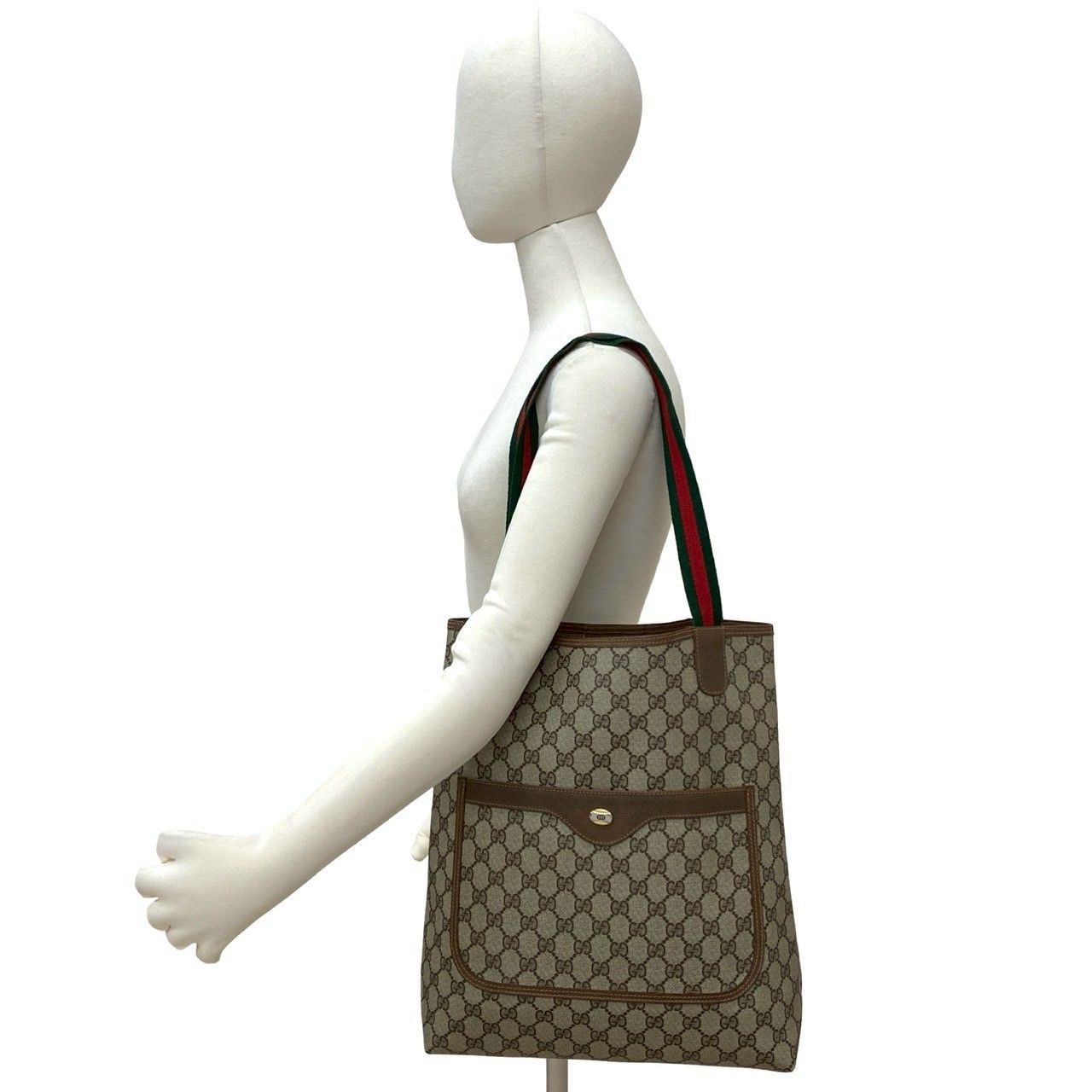 極 美品 GUCCI グッチ オールドグッチ ヴィンテージ シェリーライン GG