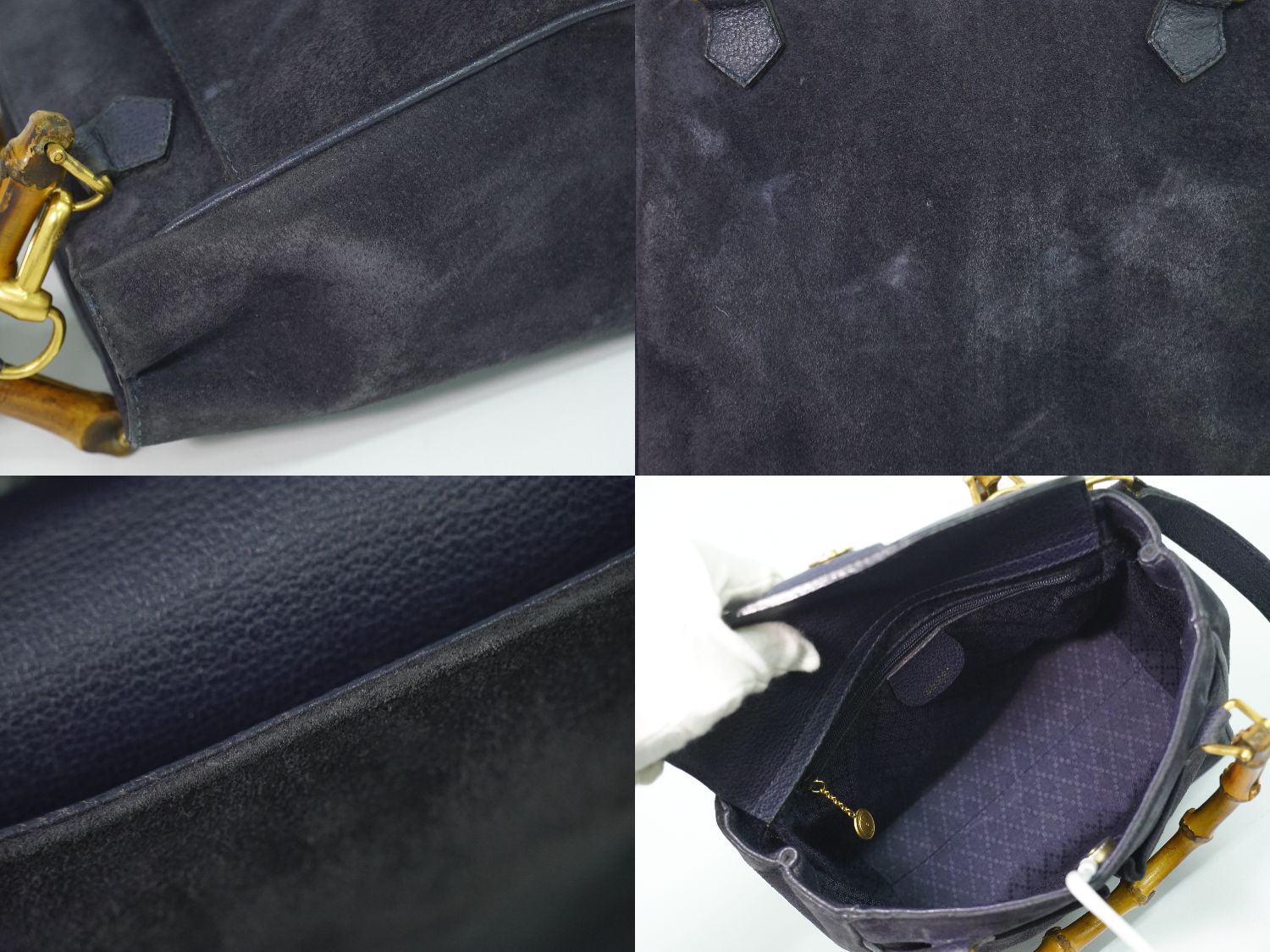 本物 グッチ GUCCI バンブー 2WAY ショルダーバッグ ハンドバッグ