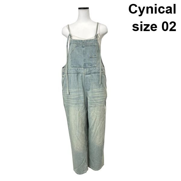 サロペットオーバーオール cynical 通販 セール CYNICAL ミドルオンスデニムキャミサロペット サロペット オーバーオール INTERPLANET インタープラネット のファッション 通販