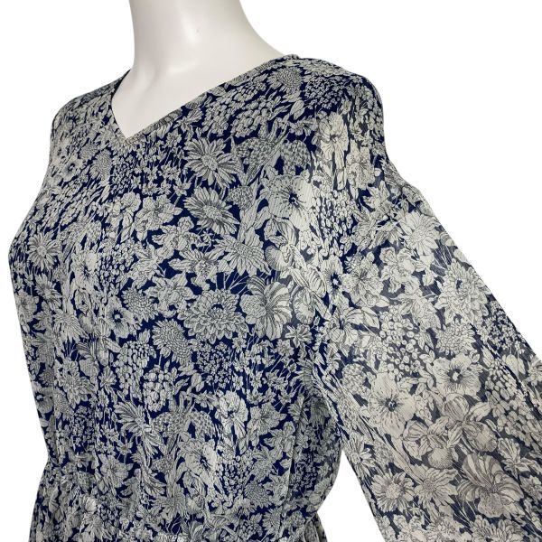 ◇ アマカ AMACA リバティプリント ワンピース 長袖 ロング丈 花柄