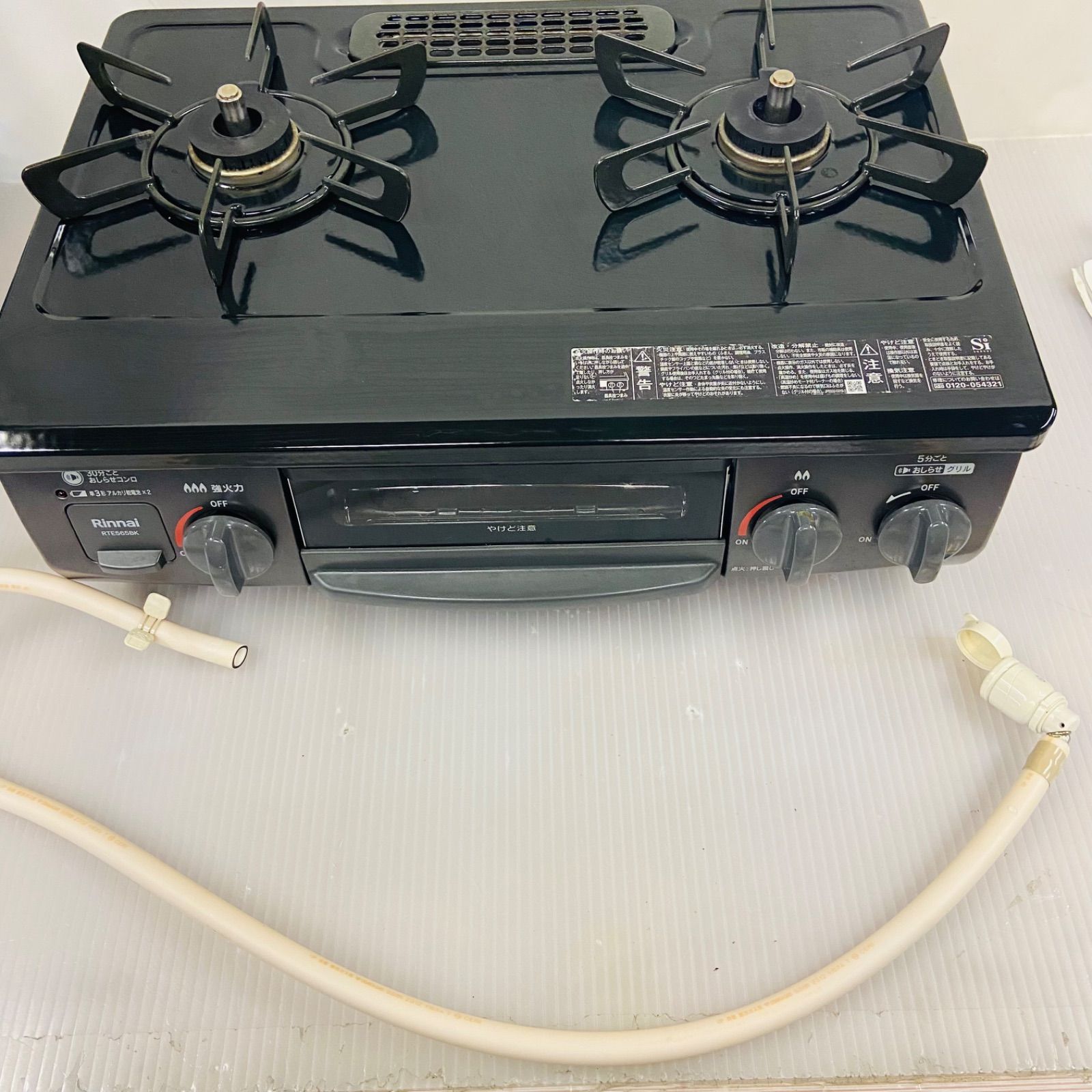 2r54.Rinnai LPガス用 ガスコンロ RTE565BKL 2024年製 - メルカリ